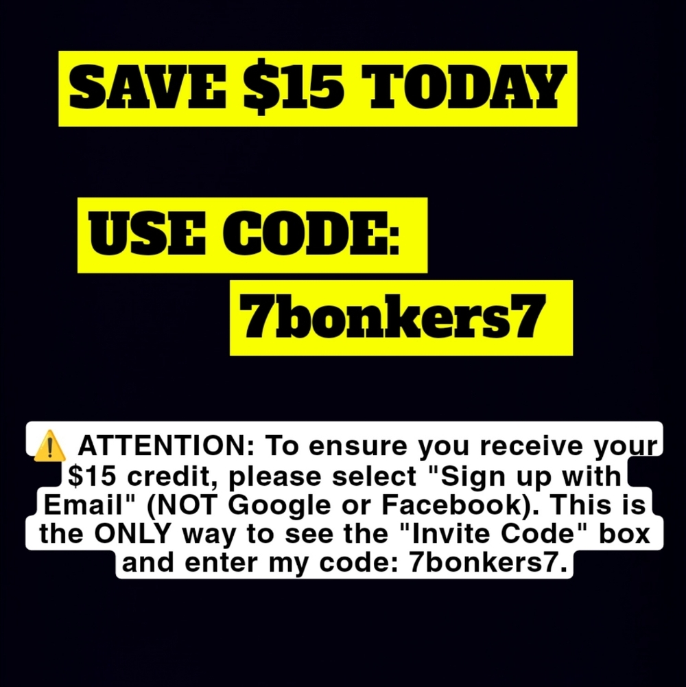 Save $15 Today - Use Code 7bonkers7